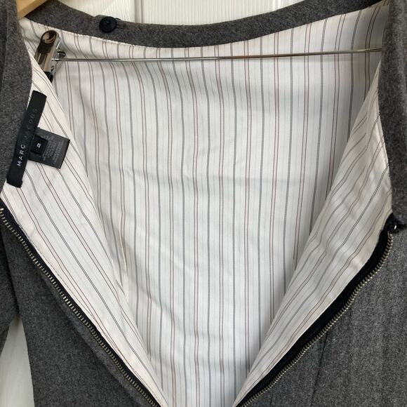 Marc Jacobs Gray Wool Retro Shift Dress - Picture 5 of 6